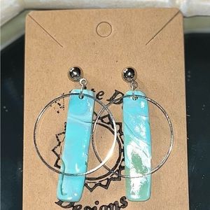 Handmade polymer clay earrings
